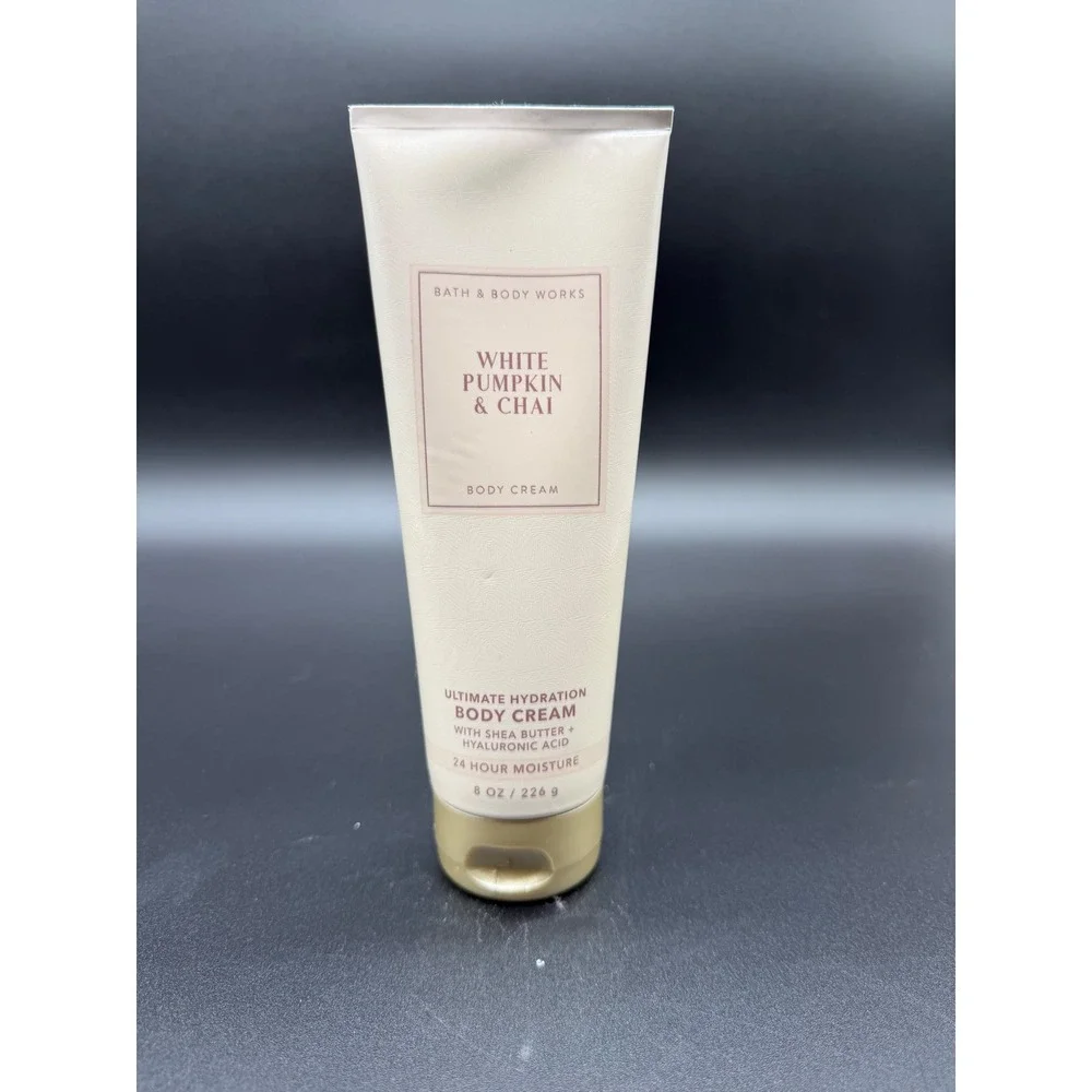 Bath & Body Works White Pumpkin & Chai Ultimate Hydration Body Cream 8 oz New